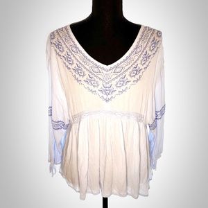 NWT Justice Girls Peasant Top